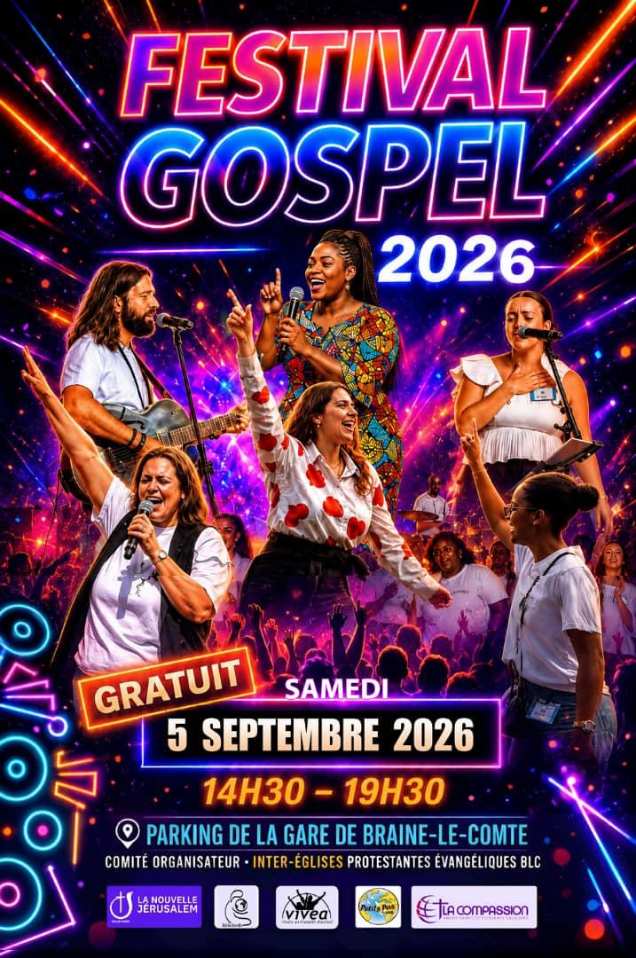 Affiche officielle du Festival Gospel BLC 2026